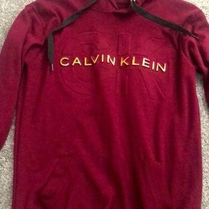Red Calvin Clein hoodie. I got this as a gift with no tags